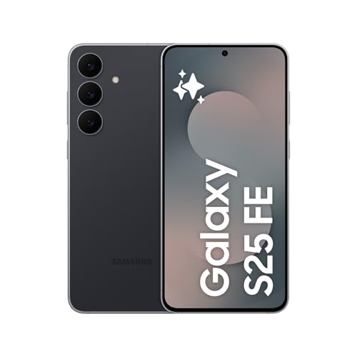Samsung Galaxy S25 FE 512GB, Teléfono Móvil con IA, Marco Ligero 7,5mm, Pantalla FHD+ 6,7″, Cámara 50MP, Exynos 2400, 8GB RAM, Garantía Fabricante 3 Años+1 Año Extra, Negro Intenso (Versión Española)