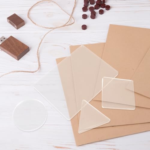 Placas de gel para transferencia artística que evitan borrones en láminas de scrapbooking A5 6