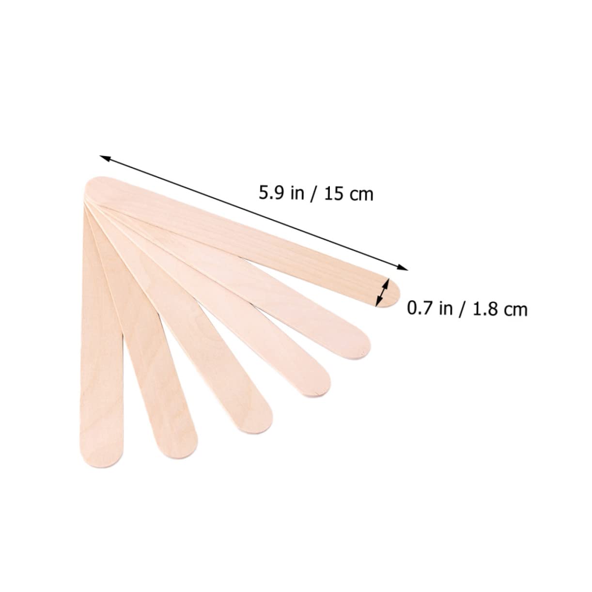 Anneome 200Pcs Wax Sticks for Hair Removal Smooth Applicator Spatulas Waxing Tools Wax Accessory for Home Use and