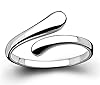 Women's 925 Sterling Silver Simple Open Adjustable Rings #1