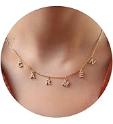 ProJewelry Gift for Christmas, Initial Name Necklaces Personalized, Dainty Custom Letter Name Nec...