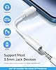 [Apple MFi Certified] 2 Pack Lightning to 3.5 mm Headphone Jack Adapter, iPhone Aux Adapter Converter Dongle Audio Cable Compatible with iPhone 14 13 12 11 X XS 8 7
