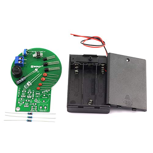 DGZZI 1Set Soldering Practice Kit, DC 3~5V Metal Detector Module DIY Electronic Part, Produces Sound and Light after Detecting Metal