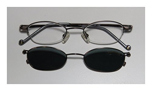 Image of 238 Mens /Womens Designer Half-rim Sunglass Lens Clip-Ons Flexible Hinges Eyeglasses /Eyewear