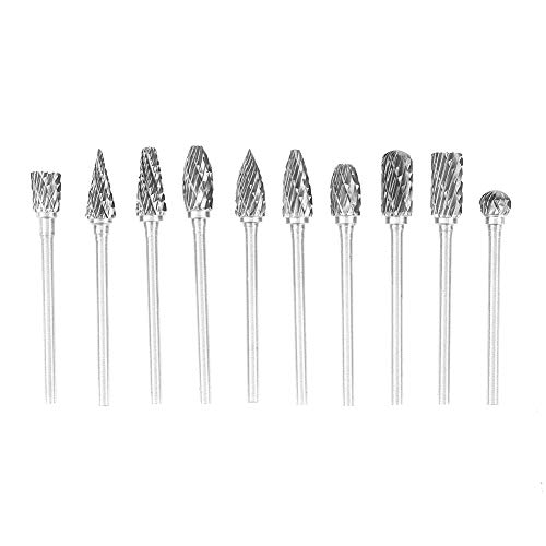 Set 10 Piezas Fresas Rotativas Carburo de Tungsteno miniatura 5