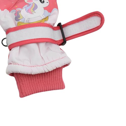 Image of RARITYUS Kids Cute Unicorn Gloves Waterproof Winter Ski Fleece Lined Snow Glove Thermal Warm Mittens for 3-9 Boys Girls