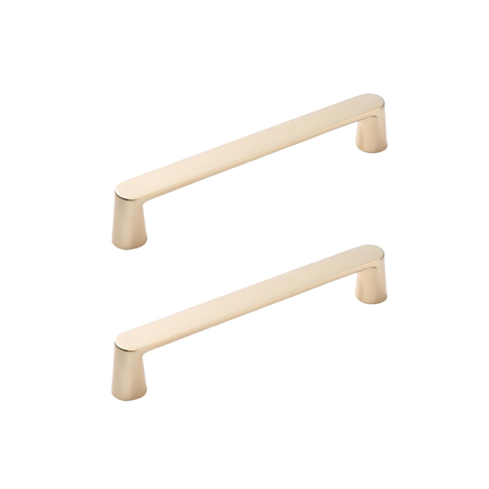 RSWZSFL Pack of 2 Cabinet Handles Furniture Door Pull Handles Kitchen Cupboard Handles Drawer Handles Zinc Alloy Wardrobe Handles for Wardrobe Door Drawer Cabinet Hardware (Brushed Gold,Pitch:96mm)