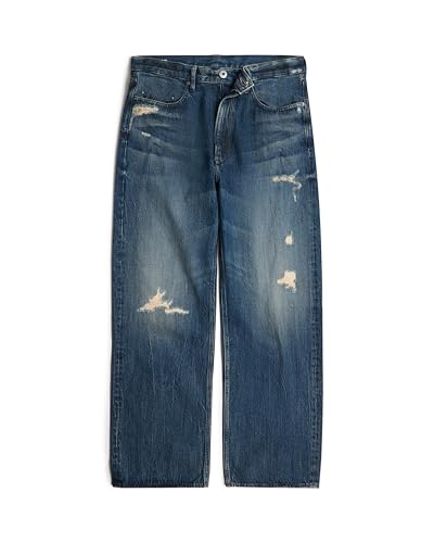 G-STAR Men's Type 96 Loose Jeans, Azul (Worn In Mountain Dusk Destroyed D23693-d499-g816), 31W x 34L
