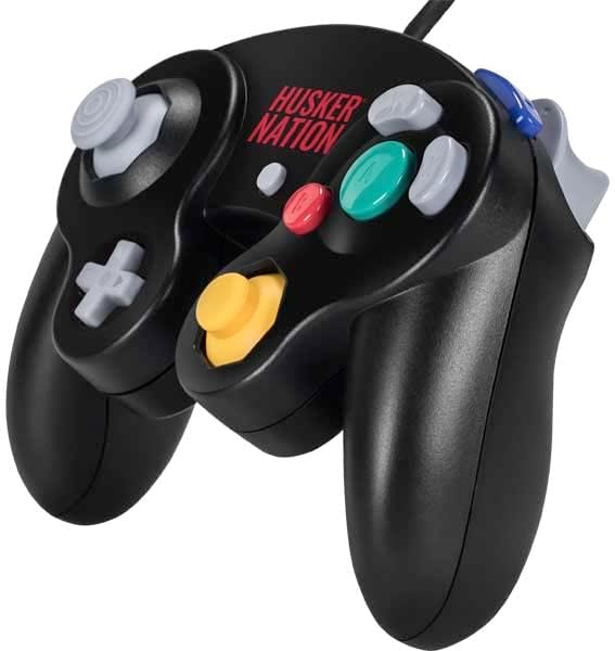 Skinit Decal Gaming Skin Compatible with Nintendo Gamecube Controller - Officially Licensed College Husker Nation Design