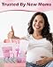Postpartum Essentials Kit - Peri Bottle,Perineal Ice Packs,Perineal Healing Foam,Disposable Underwears,Cooling Pad Liners,Bath Salts,Canvas Bag,Card,Postpartum Gifts for Mom