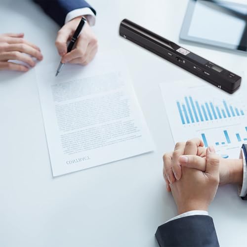 Laroal Scanner de documents portable de format A4 900 DPI Numérisation haute résolution au format JPG et PDF pour documents, reçus, photos et plus encore – Image 6