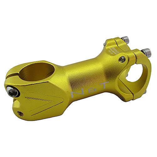 Potence de vélo 80 mm or NT-ST-D318-80-GOLD usinée pour cintre 31,8 mm