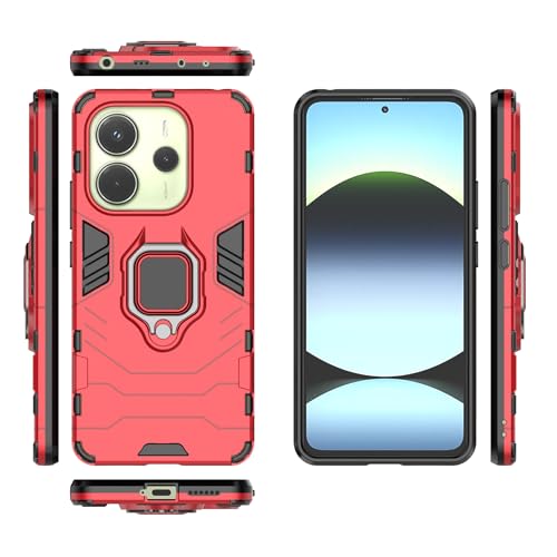 Coque Redmi Note 14 4G rouge idéale pour visionner vos vidéos mains libres