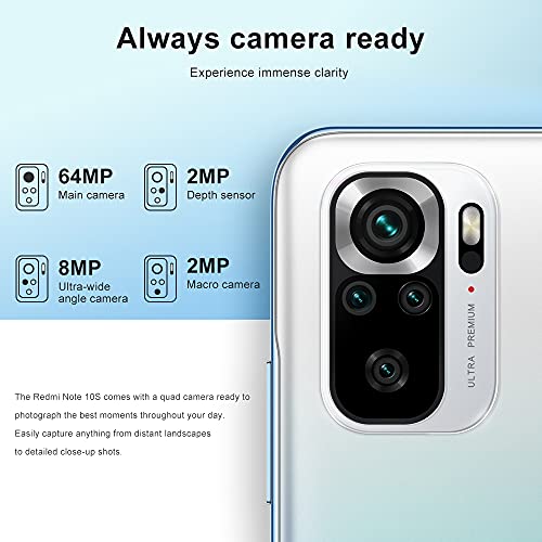 Xiaomi-Redmi-Note-10S-Smartphone-6GB-128GB-Telefonocon-NFCMediaTek-Helio-G95-Procesador643-AMOLED-DotDisplay64MP8MP2MP2MP-Quad-CameraDual-SIM-CardAI-Face-Unlock-Version-GlobalAzul