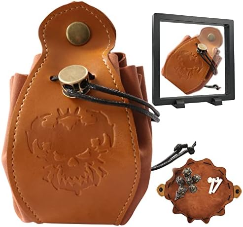 Dice Bag Drawstring DND Dice RPG Bag d and d Pouch Storage Bag for D&D Dice,Coins and Accessories for Dungeons and Dragons RPG MTG Table Games D&D Pathfinder,Cthulhu with Gift Box