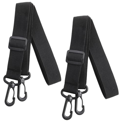 Adjustable Replacement Shoulder Strap 2-Pack Universal Bag Straps Crossbody Shoulder strap for bags Strap with carabiner adjustable,1.3M x 25MM, Ideal for Handbags Laptop Cases Sports Bags