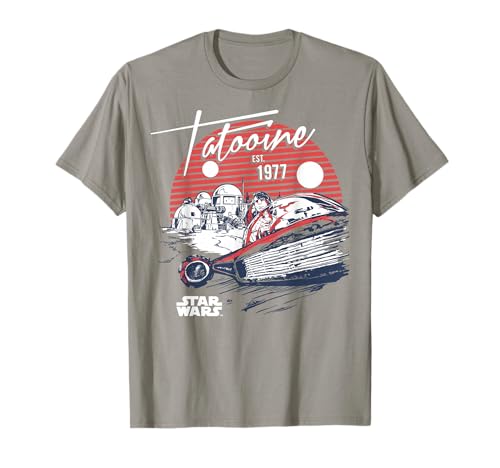 T-shirt Star Wars Tatooine retro vintage pour vos sorties decontractees