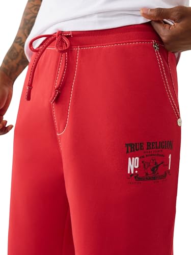 True Religion Men's NO1 Baggy Big T Sweatpants3