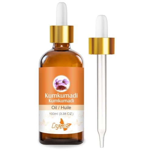 Image of Crysalis Kumkumadi Oil(Crocus Sativus)100% Pure & Natural Undiluted Essential Oil Organic Standard Perfect For Skin Care & Hair Minimizes, Pimples, Spots, Blackheads, Face Wrinkles, Fine Lines -100ML