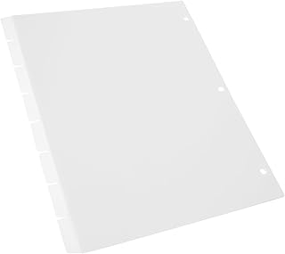 MAGICLULU 8 Folhas Clipes De Fichário Divisores Etiqueta De Livro De Notas Marcadores De Página De Caderno Suprimentos Para Pequenas Empresas Bloco De Notas Divisórias Abas De Fichário