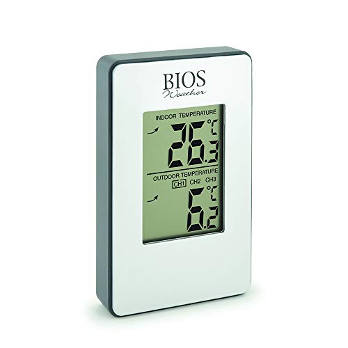 Thermor Bios Indoor/Outdoor Wireless Thermometer (Silver, 6-Inch X 6.25-Inch X 0.6-Inch) #TOP3