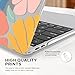 iCasso Compatible with MacBook Air 13 inch Case 2020-2018 Release M1 A2337 A2179 A1932, Cute Flower Protective Hard Shell Case +Keyboard Cover + Screen Protector,Colorful Flower