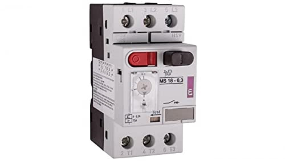 eti-polam Wyłącznik Silnikowy 3P 2.2kW 4-6.3A MS18 004600348