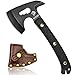 Nedfoss Axt Survival als Gartengeräte, Survival-Axt, Kleines Beil & Axt mit Scheide, Camping Axt, Universalaxt, Mini Axt mit G10 Griff, Full Tang, Outdoor Axt, Schwarz (Bison)