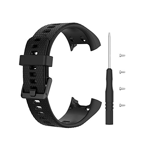 SIWEI Correa de Reloj Deportivo de Pulsera Suave, Compatible con Garmin Vivosmart HR Correa de Repuesto de Silicona con Herramienta y Tornillo