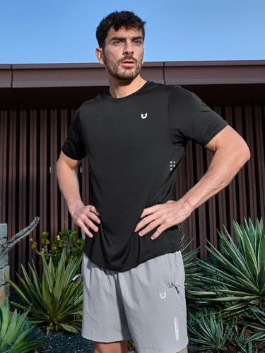 Image of NORTHYARD Men's Athletic Running T-Shirts Quick-Dry Lightweight Workout | Gym, Hiking, Outdoor, Tennis, Sport, Casual, Fishing, Basketball, UPF 50+, Breathable, Moisture-wicking, Reflective Printed