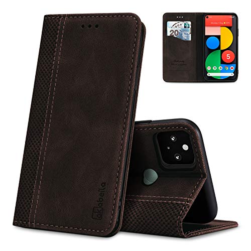 Coque Pixel 5 aspect cuir givré marron foncé, une protection intégrale chic et raffinée
