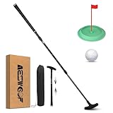 Adjustable Mini Golf Putter Set with Golf Ball, Putting Cup and Storage Bag - Portable & Easy to Store, Perfect for Mini Golf Courses, Ideal Gift for Beginners, Juniors, Youth & Seniors