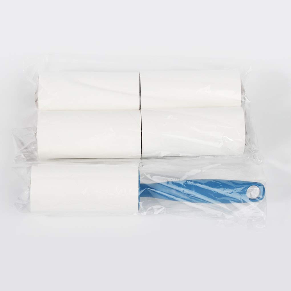5 Stück klebrige Papierroller, super klebrige Kleidung, Fusselentferner, Sofa, Vorhang, Stoff, Tierhaare, Staub, Fusselentferner, Roller