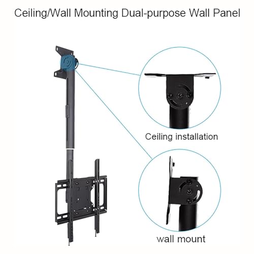 Support mural TV inclinable et pivotant 360 pour grand écran LED - 8