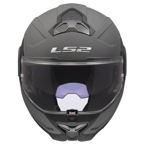 Image of LS2 Helmets Advant II Modular Motorcycle Helmet W /SunShield (Gloss Jeans Gray - X-Small)