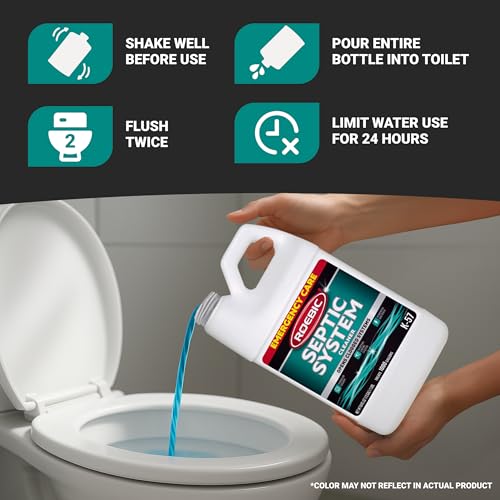 Image of Roebic K-57-H K-57-H-3 Septic System Treatment: 1 /2 Gallon, Clears Clogs, Restores Flow, Maintains Septic Systems for Optimal Performance