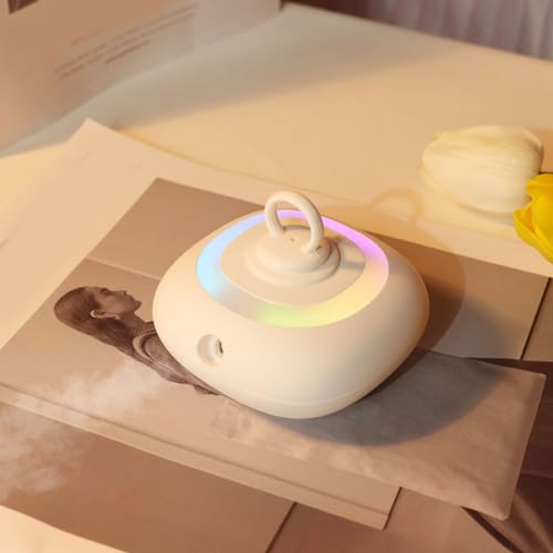 Difusor aromático eléctrico portátil recargable con luz colorida miniatura 4