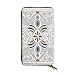 Produktbild JHGFG Dekorativ Bunt EIN Weiß Symmetrisch Stammes Ethnisches Mandala Dekor Echtes Leder Geldbörse Lange Damen Geldbörse Handtasche Multi Kartenhalter Organizer Für Frauen Personalisiert