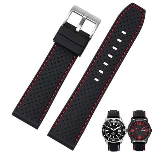 Bracelet montre respirant en caoutchouc étanche pour le sport et le quotidien