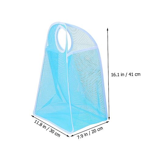 Yardwe 2Pcs Beach Organizer Mesh Bag Collapsible Tote for Storing Beach Shells and Accessories Compact Easy to Store Handbags Luggage2