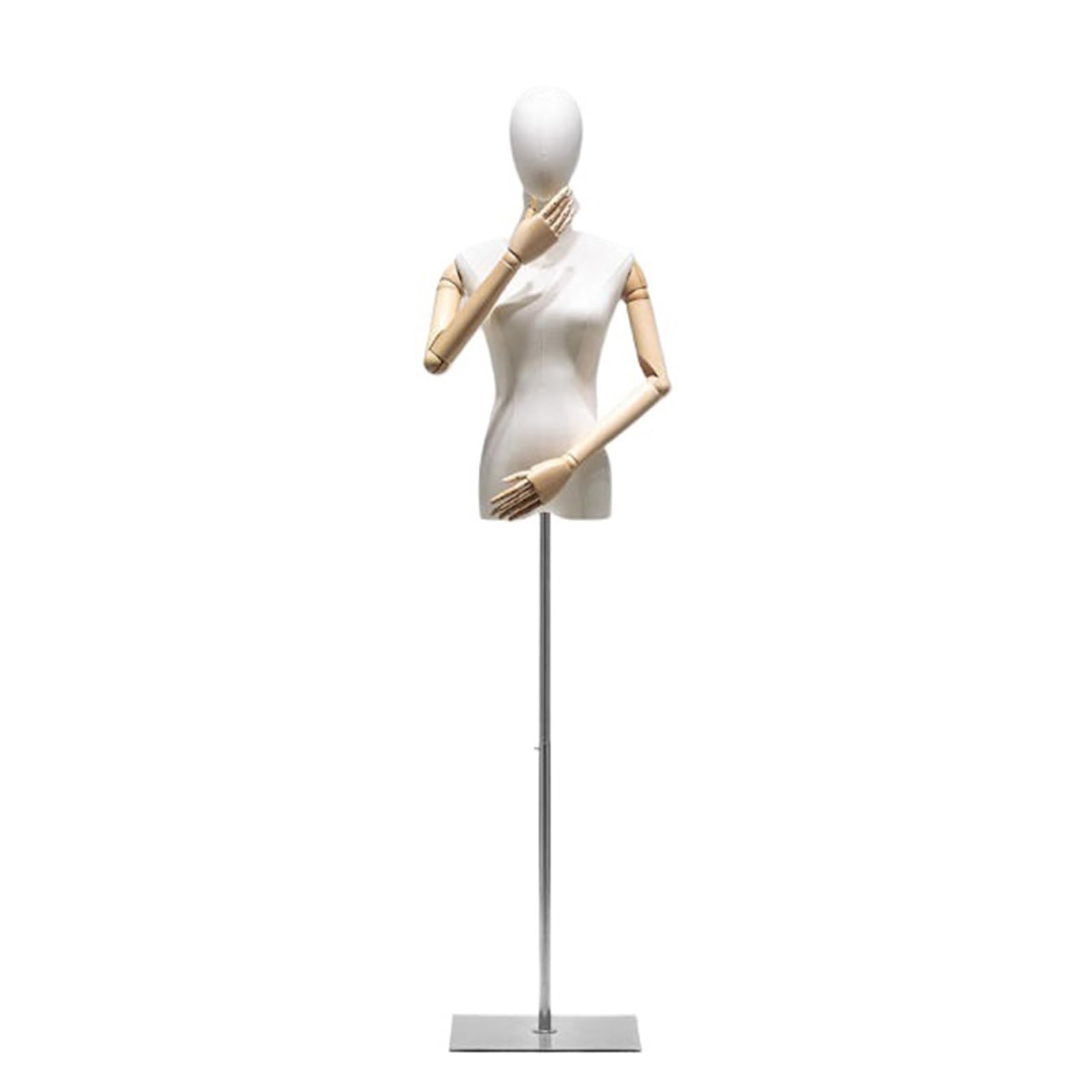 LJHFG63KUYT Clothes Rack Clothing Display Cabinets, Racks, Store Models, Props Display Stand(Silver,Medium)