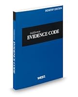 California Evidence Code, 2009 ed. 0314948953 Book Cover
