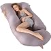 ARNTY Almohada Embarazada Dormir,Almohada de Maternidad Forma u,Embarazo Almohada de Cuerpo Mejorar Sueño, con Funda Extraíble y Lavable (Gris Forma de U)