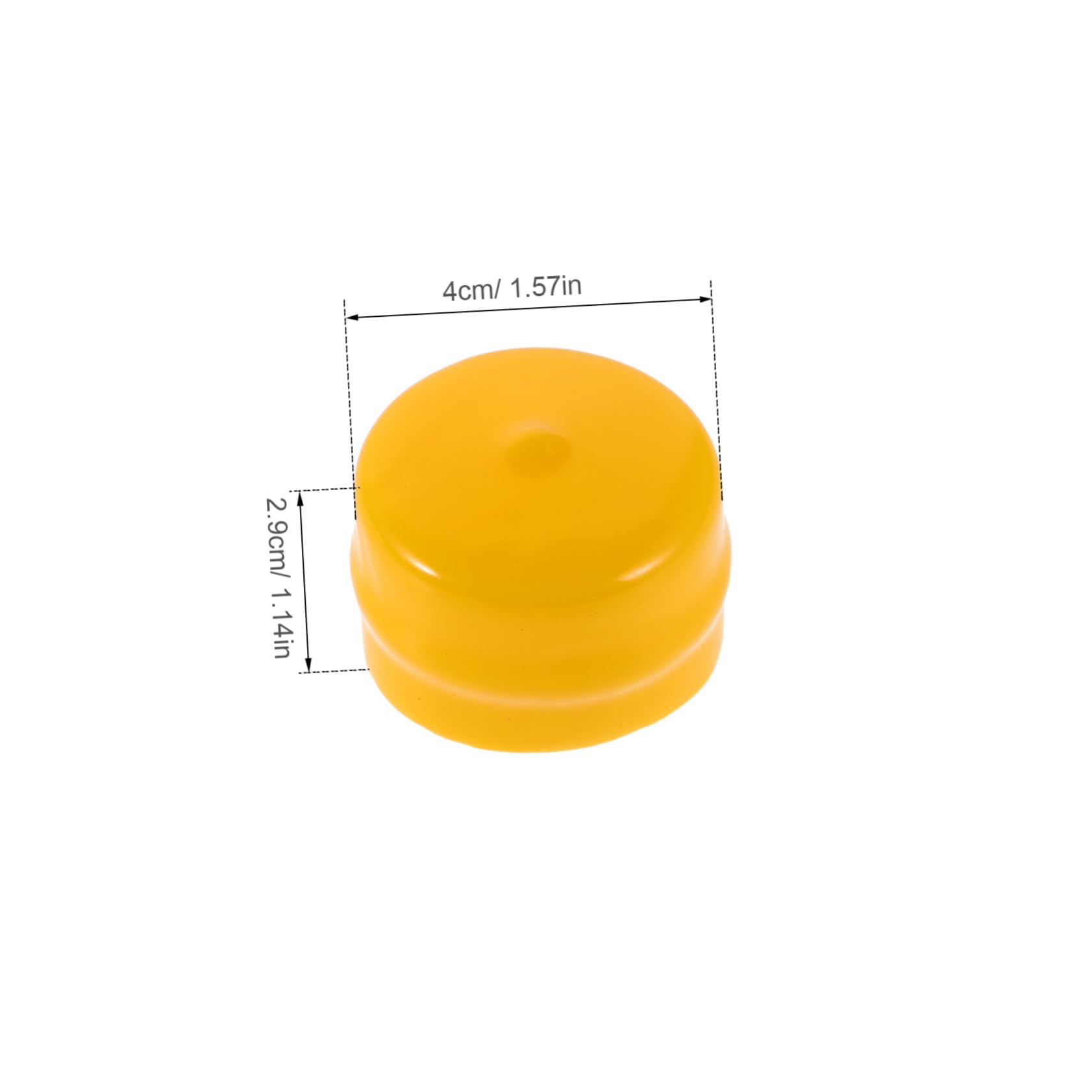 PartyKindom Capuchons D'essieu de Tondeuse à Gazon Lot de 10, Cache-Roue Jaune Haute Résistance, Compatibles Modèles Multiples, Remplacement Précis pour Usage Agricole Saisonnier