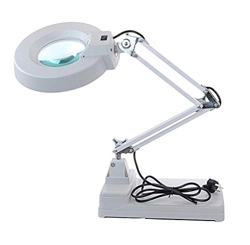 Loupe de bureau LED 127 mm loupe mains libres réglable pour établi