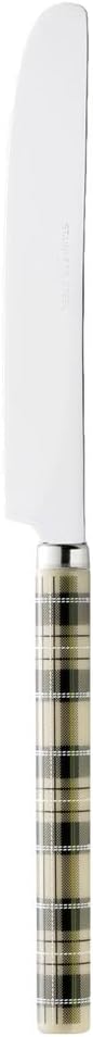 高桑金属(Takakuwa) Takakusa Metal 401758 Tartan Check Dessert Knife, Ivory