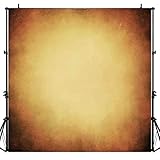 Vintage Yellow Texture Backdrop, 6X6FT, Solid Color Seamless Paper Background, Portrait Photography