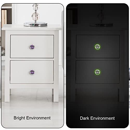 Bouton de placard de cuisine fluorescent pour illuminer votre commode rétro violette la nuit - 4