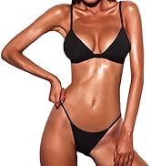 Costume Da Bagno 2 Pezzi Donna Push Up | Bikini Sexy Con Scollatura A V | Ideale Per Spiaggia E Piscina - Foto 2