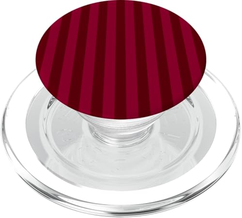 Strisce verticali senza tempo in e bordeaux motivo a PopSockets PopGrip per MagSafe righe rosso